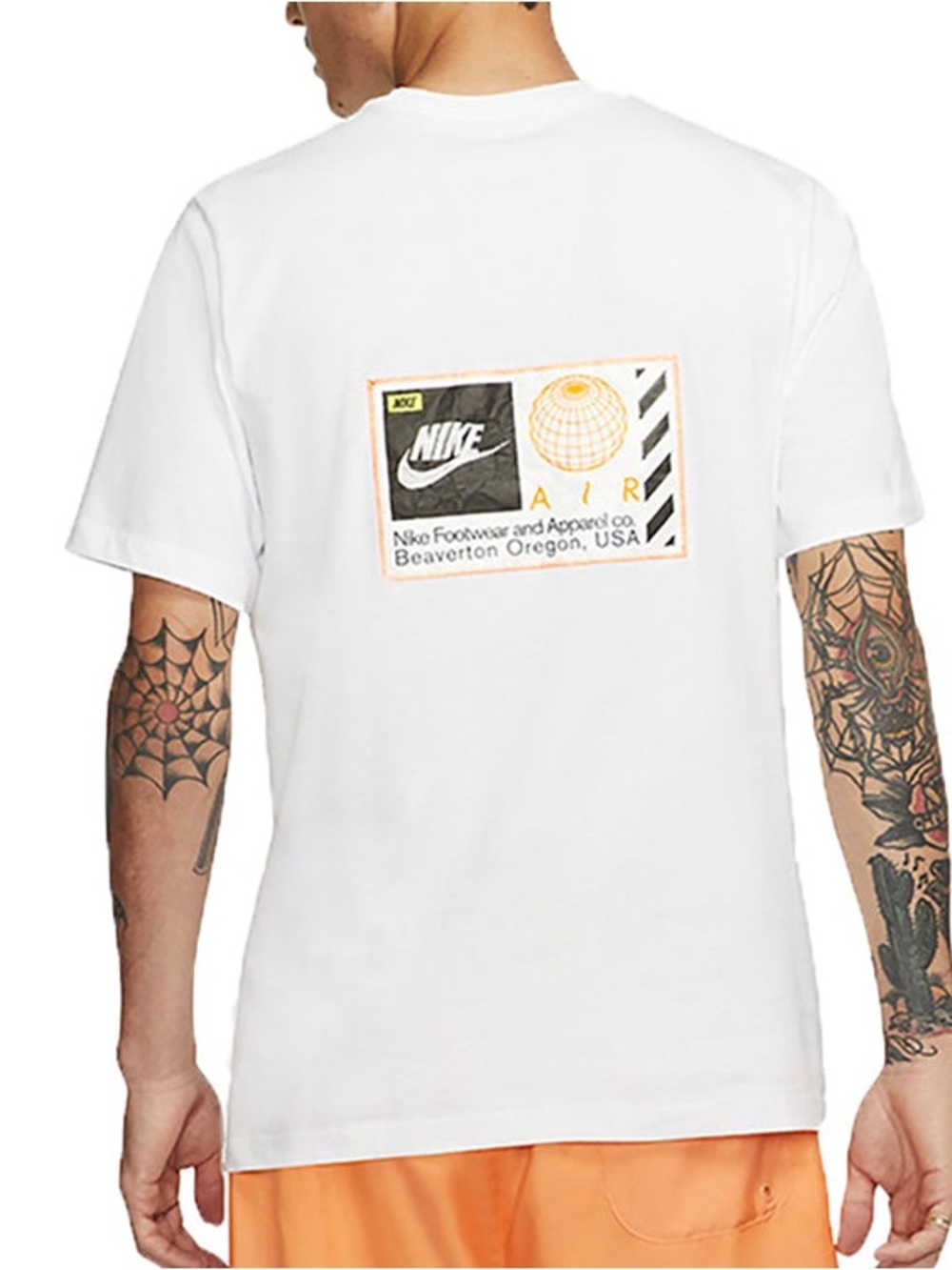 Nike Air Earth T-Shirt White CT6541-100 Beaverton OR Mens Size XXL Made in Egypt - Picture 3 of 13